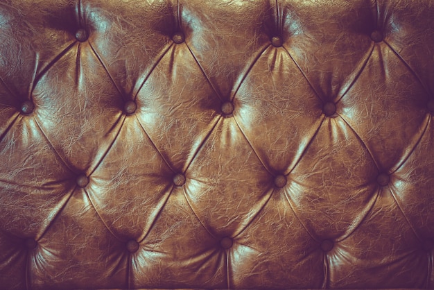 Texture de coussin en cuir marron