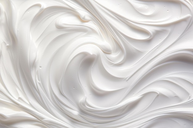 Texture de la crème de beauté Lotion blanche hydratant fond de produit de soin de la peau