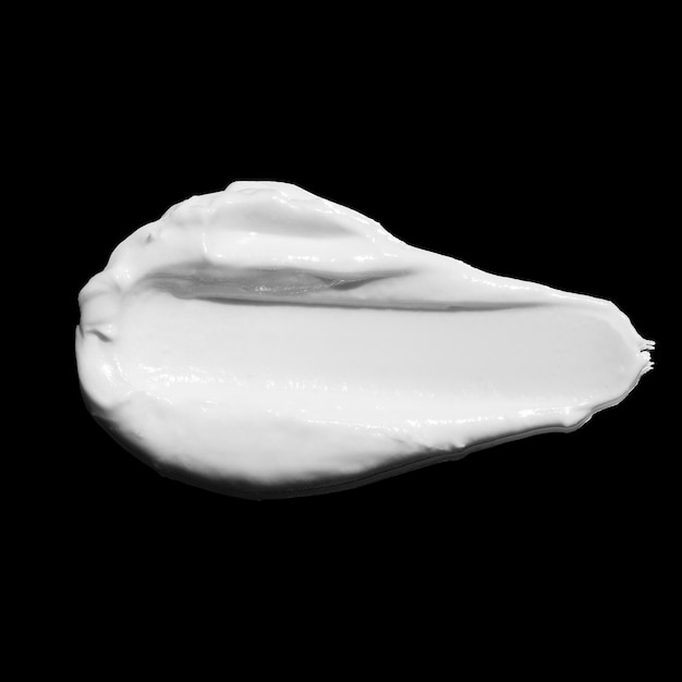 Texture de crème cosmétique blanche