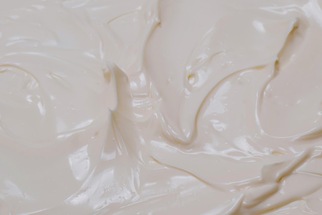 Texture de crème fouettée blanche
