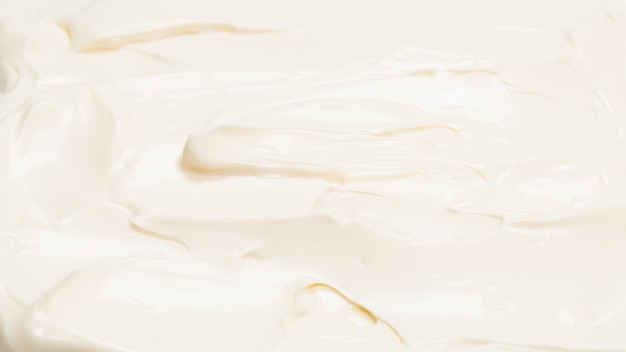 Texture de crème fouettée blanche.