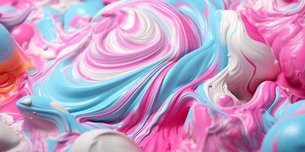 Texture de crème glacée au bubble-gum