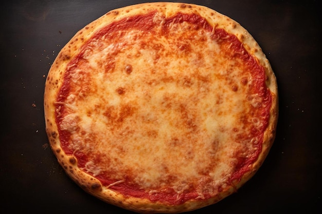 Texture de la croûte de pizza cuite au four