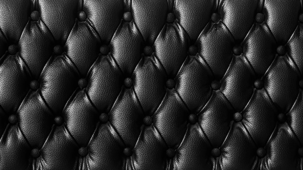 texture de cuir bouton noir