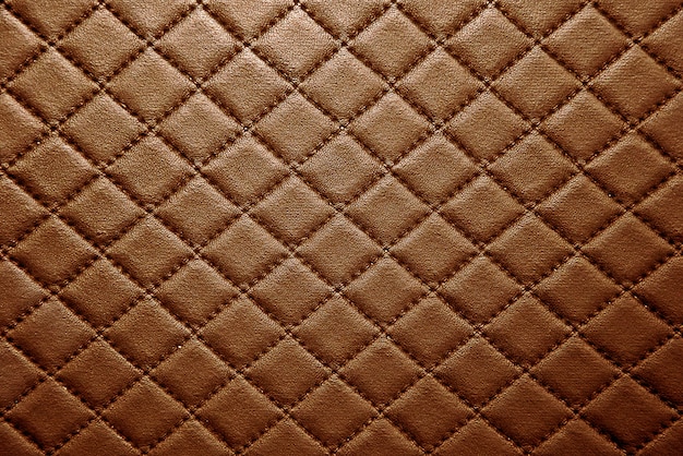 Texture de cuir avec fond de couture