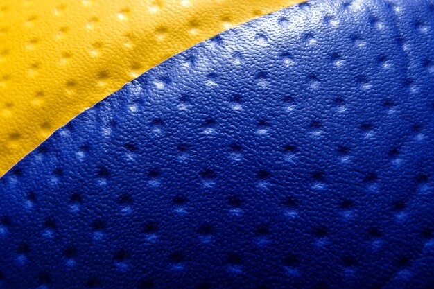 Texture de cuir inégale Yellowblue Macro abstraite d'arrière-plan