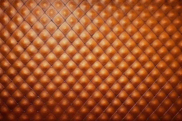 Texture en cuir marron d'un mur avec le mot dessus.