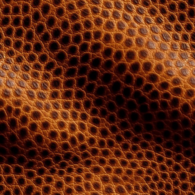 Une texture de cuir marron qui est en relief avec un motif de la peau.