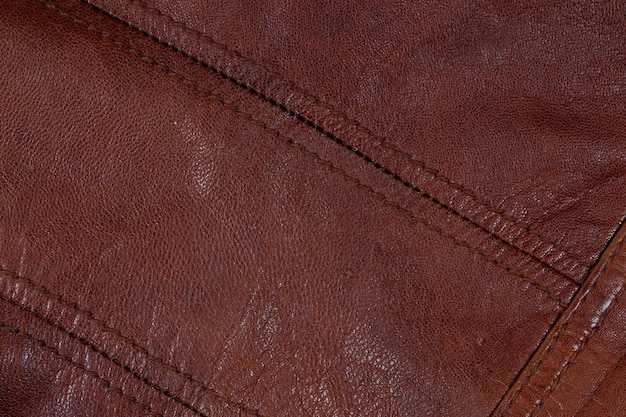 Texture de cuir marron.