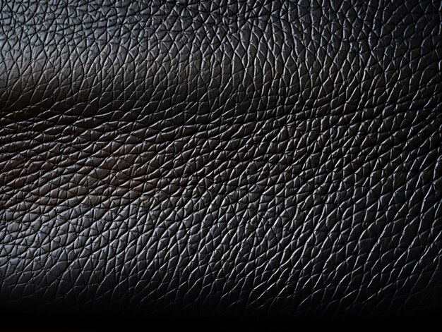 Texture de cuir noir IA générative