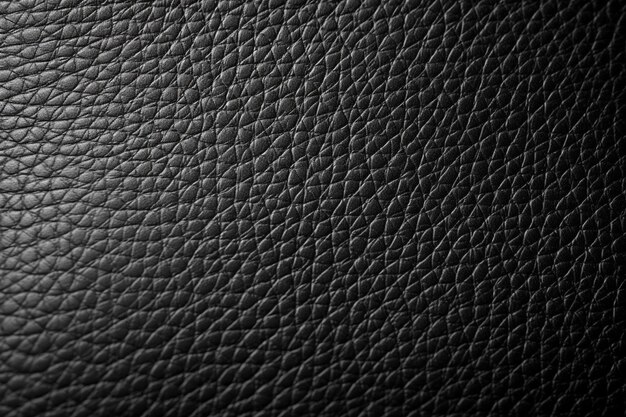 Texture en cuir noir avec un motif de petites étoiles.