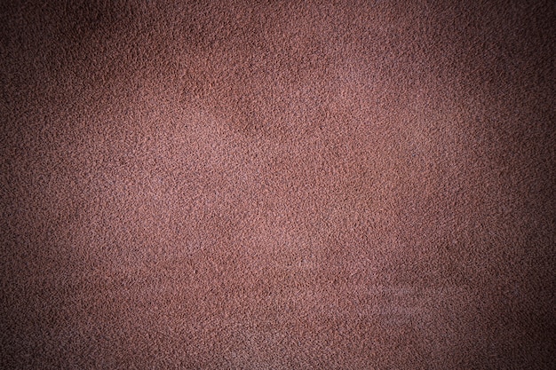 Texture de cuir nubuck marron