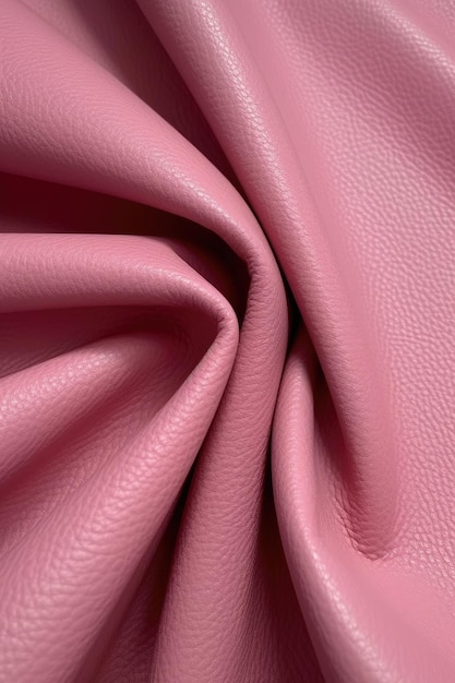 Texture de cuir rose artificielle avec des vagues et des virages générés par l'IA