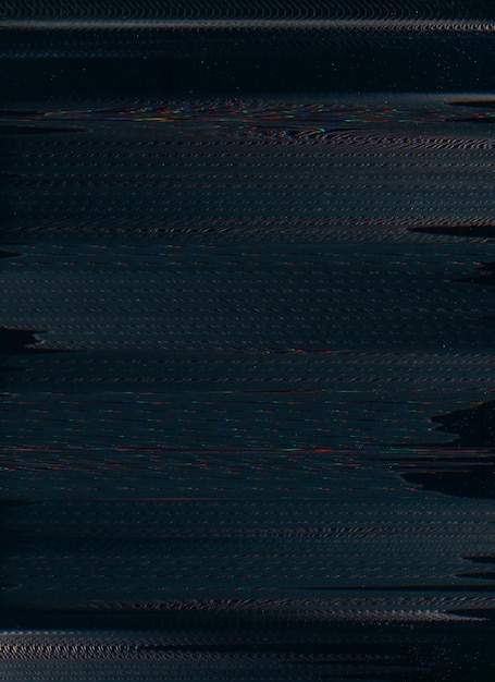 Texture de défaut bruit numérique superposition noire pixel coloré fréquence du signal vhs erreur courbe floue