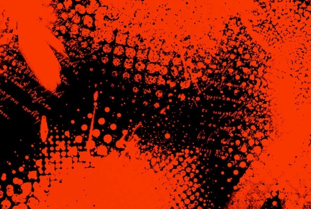 Texture de demi-teinte rouge fond graffiti art motif effet pointillé