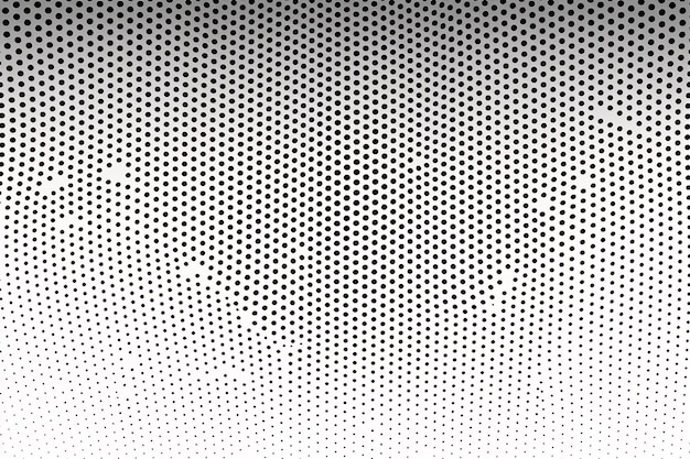 Texture à demi-tone Arrière-plan à demi-ton noir et blanc Texture à moitié-tone arrière-plan AI génératif
