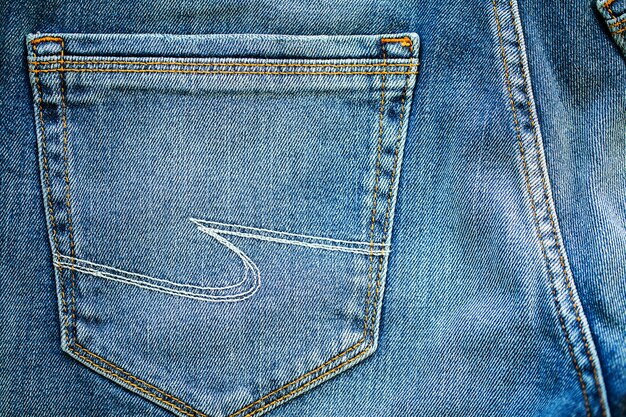 Texture de denim ou blue jeans.