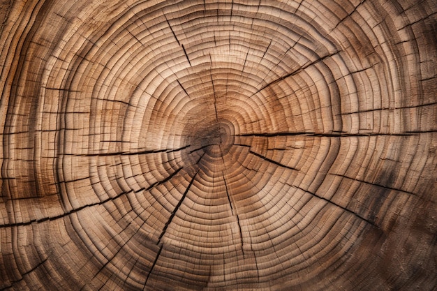 Texture détaillée d'anneaux en bois d'érable présentant des motifs naturels
