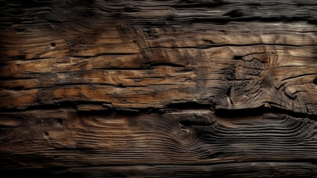 Texture détaillée du bois en vue rapprochée Generative ai