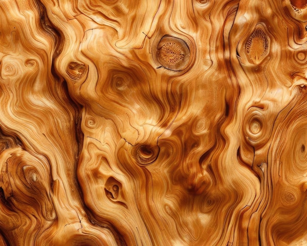 Texture du bois Arrière-plan de l'olivier Modèle de bois massif ou de burl