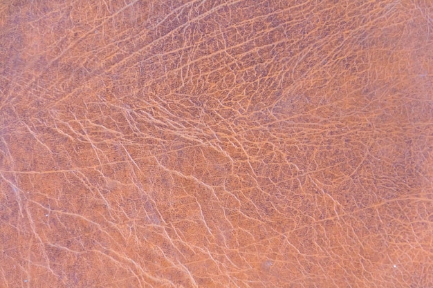 Photo la texture du cuir marron naturel dans un style rétro