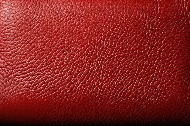 Photo la texture du cuir rouge peut être utilisée comme ia générative de fond de texture de cuir rouge