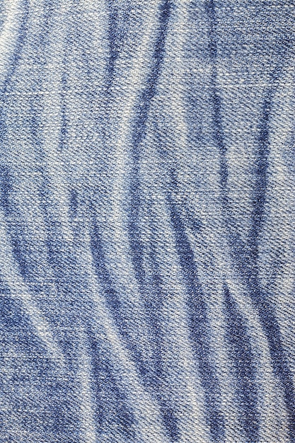 La texture du jean bleu