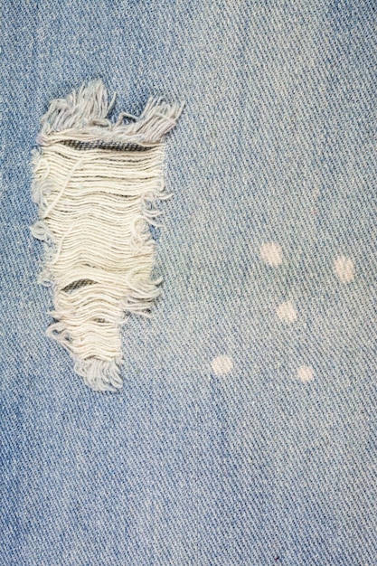 La texture du jean bleu