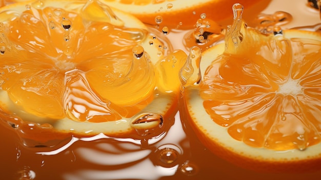 La texture du jus d'orange lumineux pour la santé