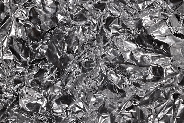 La texture du papier d'aluminium se bouchent