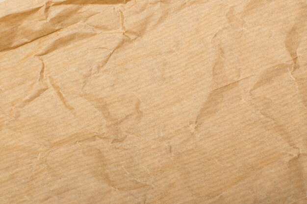 Texture du papier kraft froissé