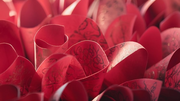 Texture du papier rouge