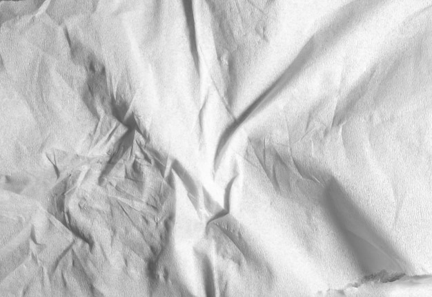 Texture du papier tissu blanc macro en gros plan