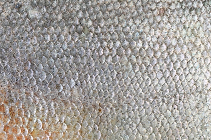 Texture du poisson Pacu.
