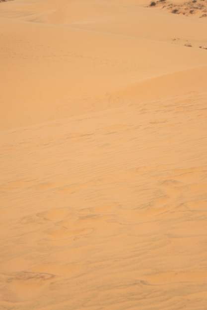 Photo la texture du sable dans le désert comme arrière-plan naturel