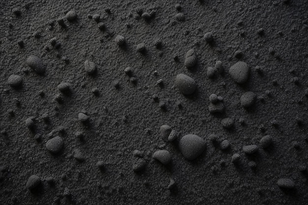 Texture du sable magnétique noir pour le fond