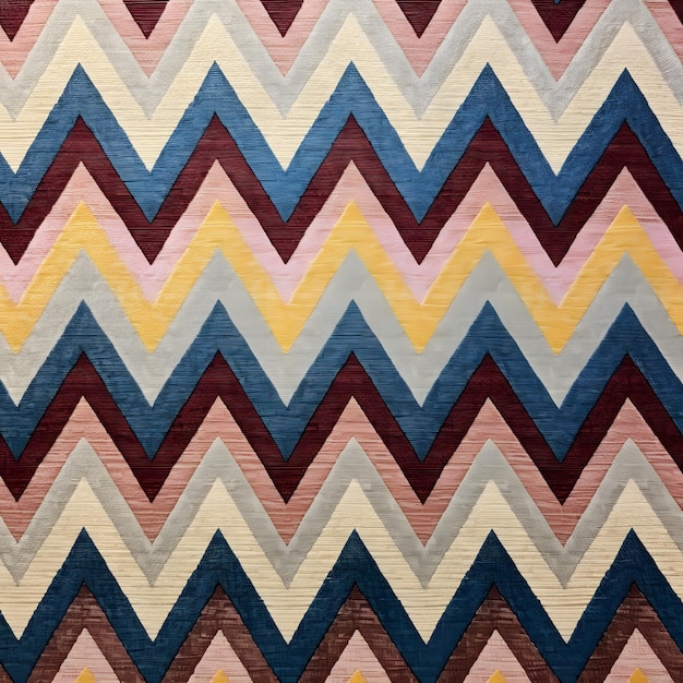 Texture du tissu à motifs en zigzag