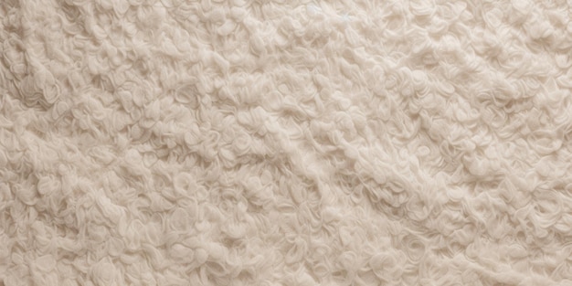 La texture du tissu pelucheux blanc