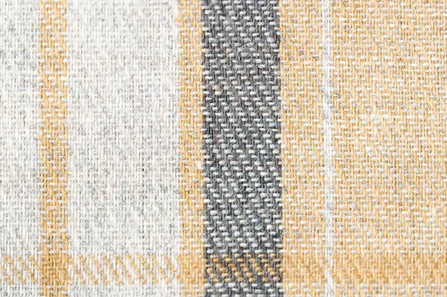 Photo texture du tissu tartan beige et gris en gros plan concept de matériaux et de tissus pour les vêtements et les textiles image pour votre conception