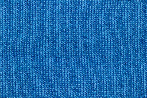 Texture du tissu de la veste bleue