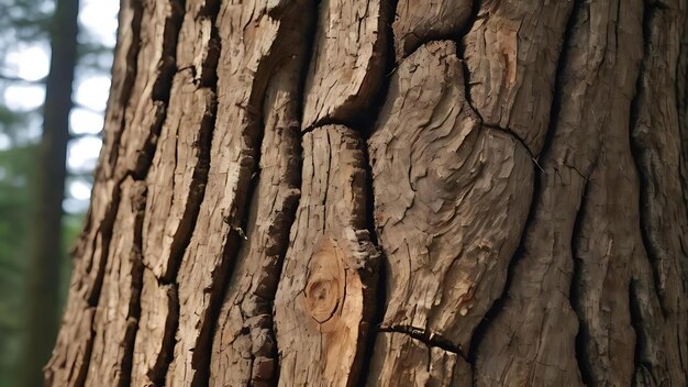 Texture du tronc d'arbre en gros plan