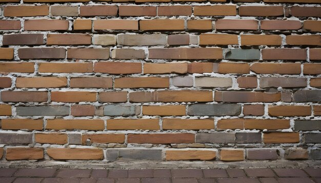 Photo la texture du vieux mur de brique est un fond grunge.