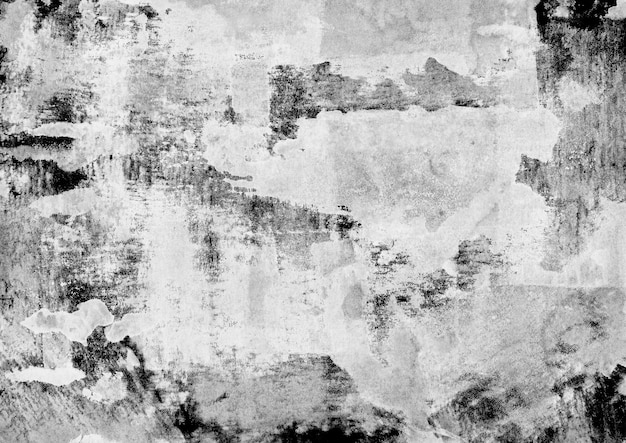 Photo texture d'encre grunge noir et blanc surface ancienne fissurée