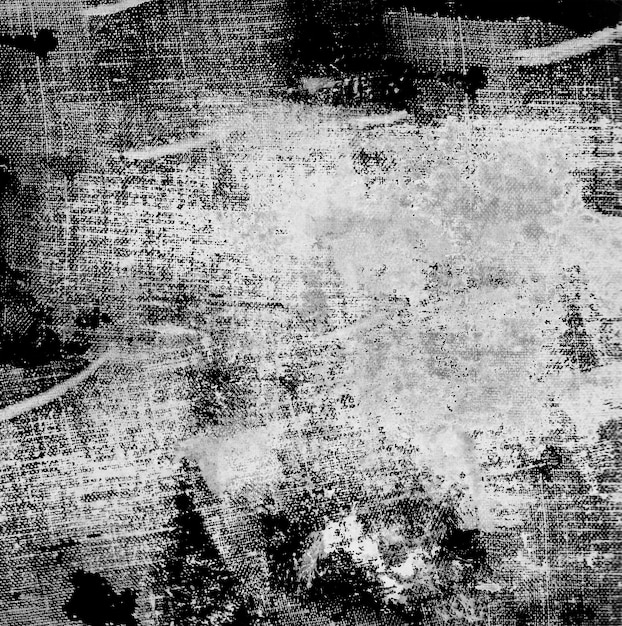 Texture d'encre grunge noir et blanc