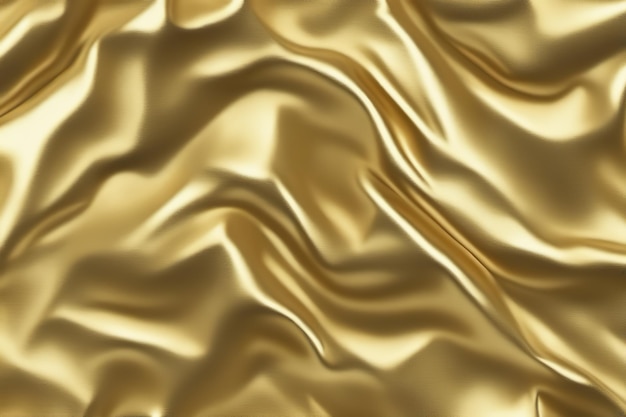 Texture De Feuille D'or Fond Métallique Brillant