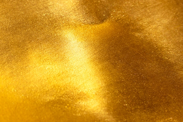 Texture feuille d'or jaune brillant