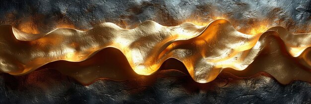 Texture de la feuille d'or métallique froissée Image de fond