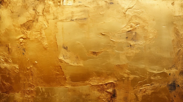 La texture de la feuille d'or scintillante est un détail luxueux et fin.