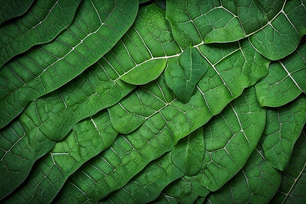 Texture de la feuille verte Fond de texture des feuilles