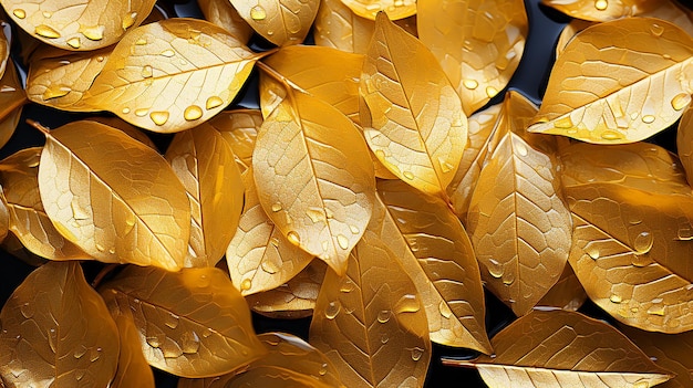 texture feuilles dorées carreaux métalliques feuille fond dessin jaune